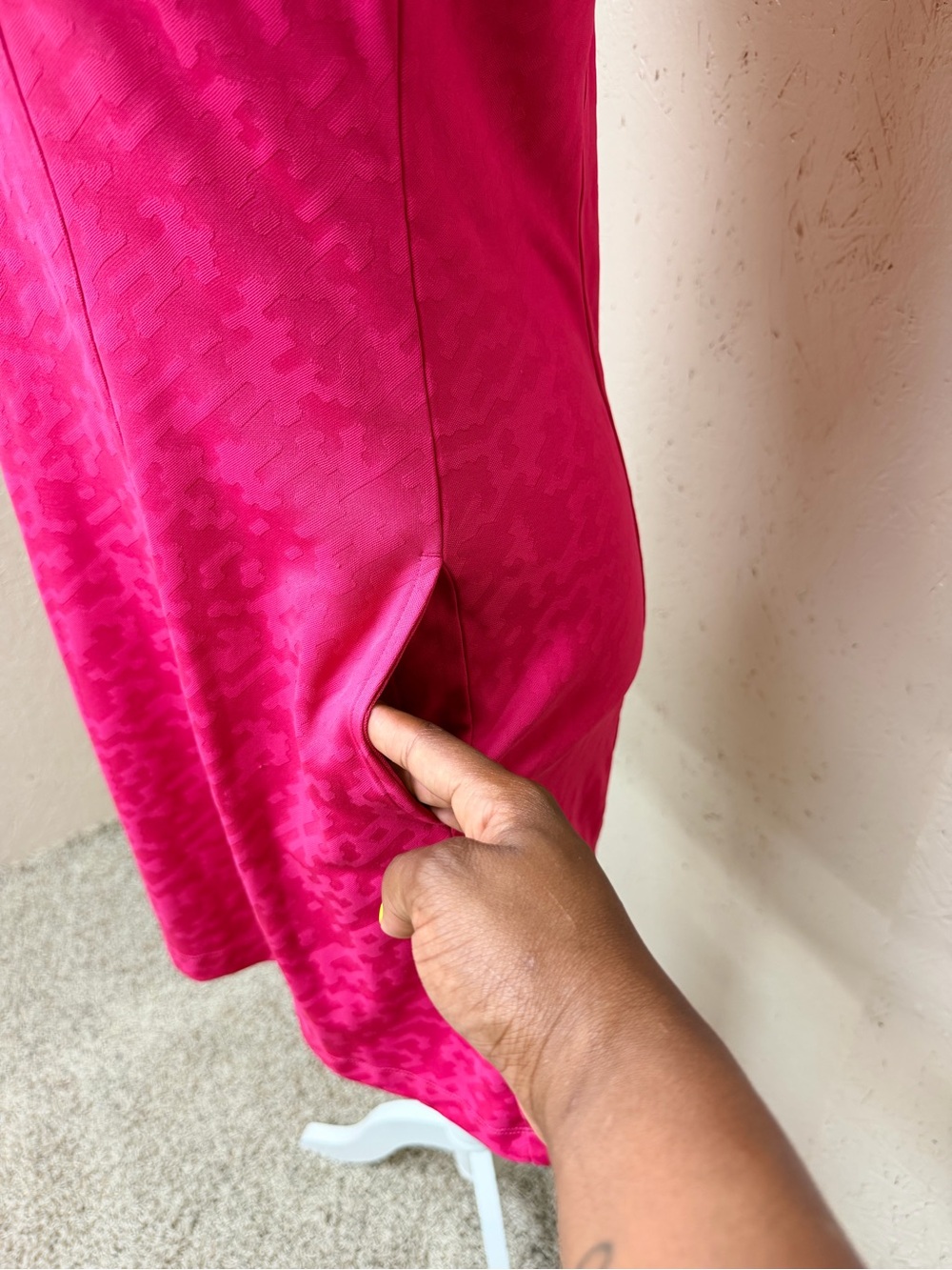 Greg Norman Collection Hot Pink Sleeveless Mini Dress - Picture 5 of 8